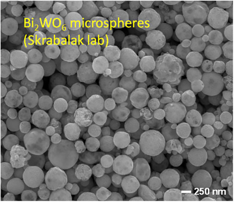 Bi2Wo6 microspheres (Skrabalak lab)